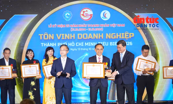 TP Hồ Chí Minh tôn vinh doanh nghiệp, doanh nhân tiêu biểu năm 2026