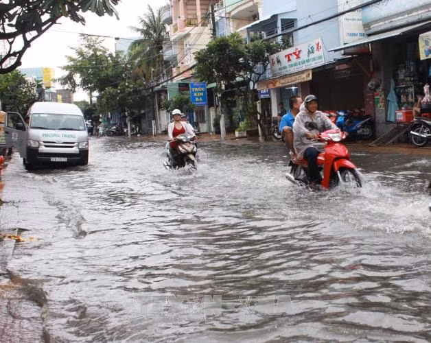Bạc Liêu: Mưa lớn, triều cường dâng cao gây ngập diện rộng ảnh 1