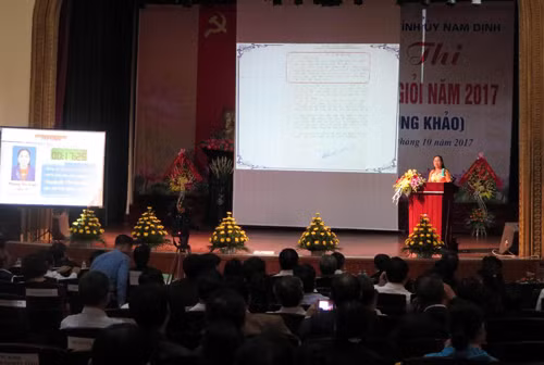 Hội thi báo cáo viên giỏi tỉnh Nam Định năm 2017 ảnh 1