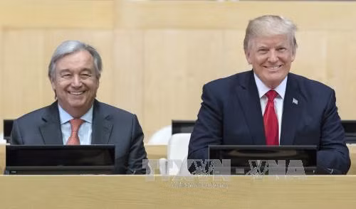 Tổng thư ký LHQ chuẩn bị gặp chính thức Tổng thống Mỹ Donald Trump ảnh 1