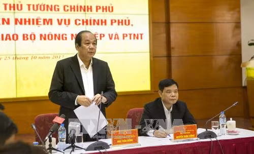 Tổ công tác của Thủ tướng kiểm tra việc thực hiện nhiệm vụ tại Bộ NN và PTNT ảnh 1