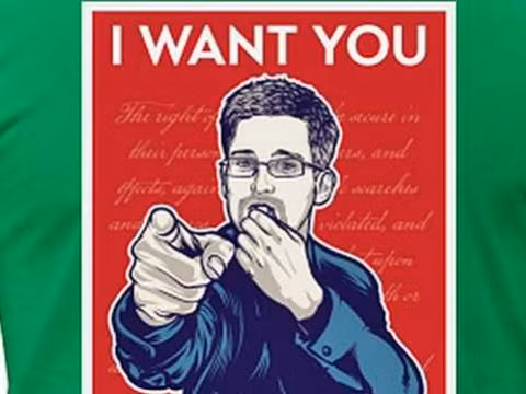 WikiLeaks bán áo phông Snowden ảnh 1