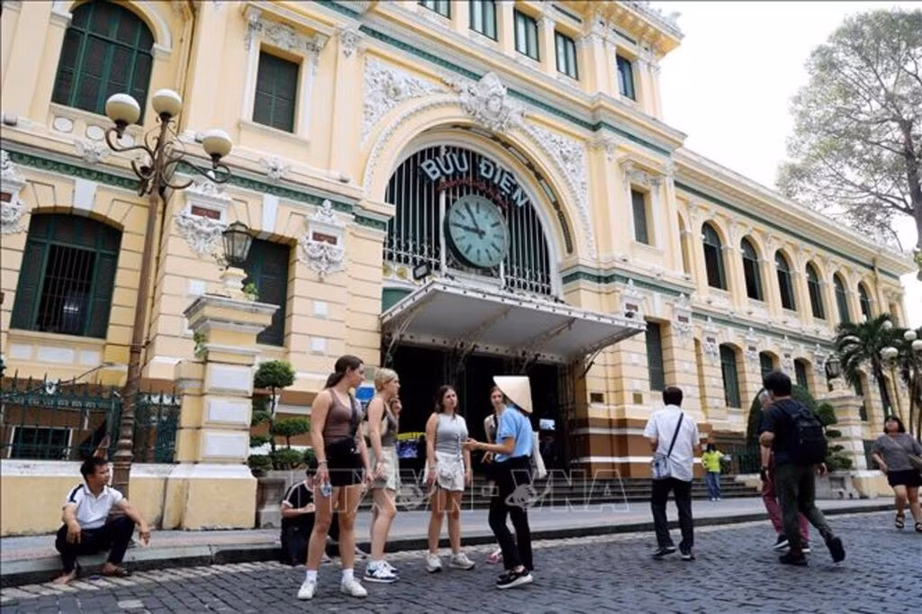 Bưu điện Trung tâm - điểm đến du lịch nổi tiếng bậc nhất TP Hồ Chí Minh. Ảnh: Hồng Đạt/TTXVN
