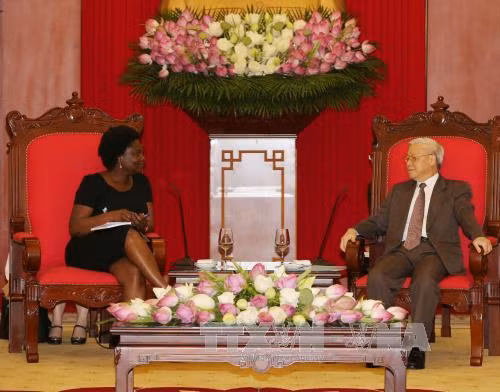 Tổng Bí thư Nguyễn Phú Trọng tiếp Phó Chủ tịch Ngân hàng Thế giới ảnh 1