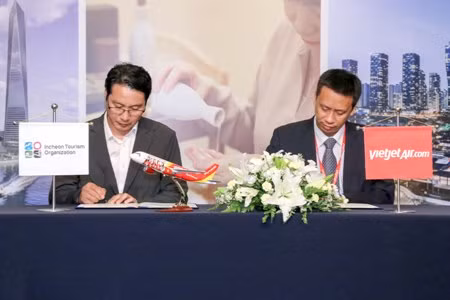 Vietjet ký kết hợp tác với Tổng cục Du lịch Incheon ảnh 1