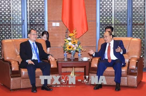 Hội nghị GMS6 - CLV10: Thủ tướng Nguyễn Xuân Phúc tiếp Chủ tịch Tập đoàn Sunwah ảnh 1