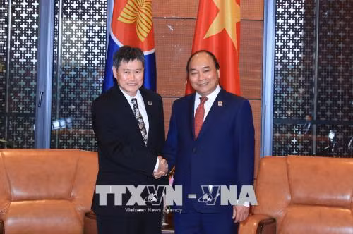 Hội nghị GMS6 – CLV10: Thủ tướng Nguyễn Xuân Phúc tiếp Tổng thư ký ASEAN ảnh 1