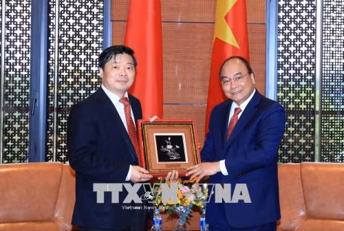 Hội nghị GMS6 - CLV10: Thủ tướng Nguyễn Xuân Phúc tiếp lãnh đạo các địa phương Trung Quốc ảnh 2