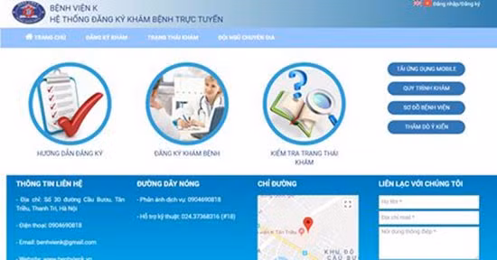 Bệnh viện K triển khai đặt lịch khám qua mạng ảnh 1