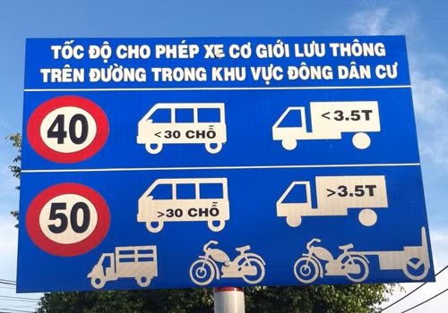 Loại bỏ biển báo tốc độ không phù hợp trên quốc lộ ảnh 1