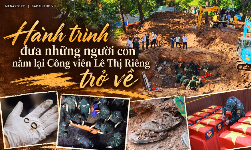 Hành trình đưa những người con nằm lại Công viên Lê Thị Riêng trở về.