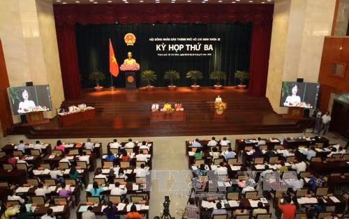 Khai mạc kỳ họp thứ ba HĐND Thành phố Hồ Chí Minh khóa IX ảnh 1