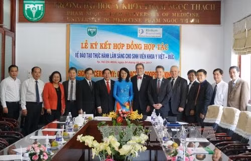Quang cảnh lễ ký. Ảnh: Phương Vy - TTXVN
