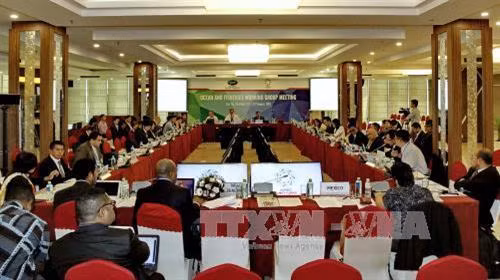 Các đại biểu dự buổi họp thường niên của Nhóm công tác Đại dương và Nghề cá. Ảnh: Thế Anh/TTXVN