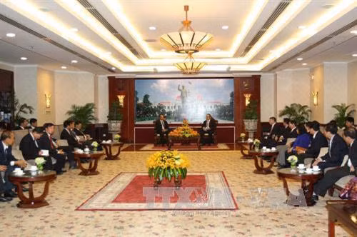 Quang cảnh buổi tiếp. Ảnh: Thanh Vũ-TTXVN