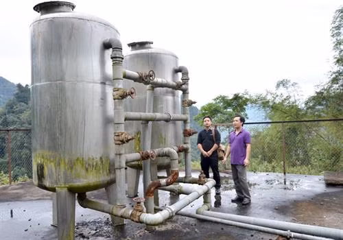 Công trình cấp nước sinh hoạt thôn Phai Tre, xã Thổ Bình, huyện Lâm Bình, tỉnh Tuyên Quang phát huy hiệu quả. Ảnh:baotuyenquang.com.vn