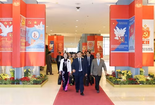Các đại biểu đến dự Đại hội. Ảnh: TTXVN