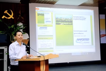 Ông Phạm Đình Nguyên, đại diện NAFOSTED. Ảnh: Bộ KH&CN