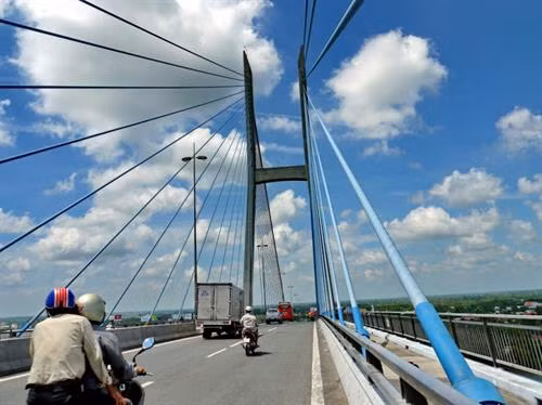 Dự kiến đầu tư hơn 5.100 tỷ đồng làm cầu Mỹ Thuận 2 nối Tiền Giang-Vĩnh Long. Ảnh : baogiaothong.vn