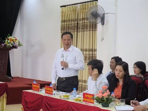 Bí thư Tỉnh ủy Hải Dương Nguyễn Mạnh Hiển phát biểu tại cuộc tọa đàm. Ảnh: Mạnh Minh - TTXVN