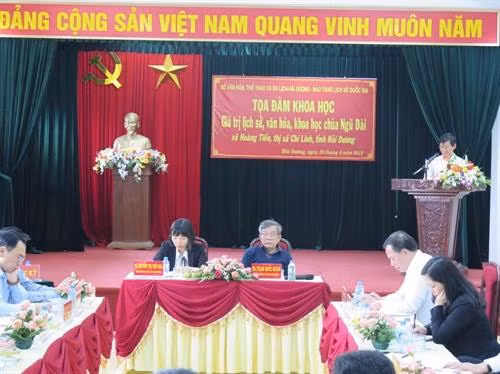 Quang cảnh Tọa đàm khoa học. Ảnh: Mạnh Minh - TTXVN