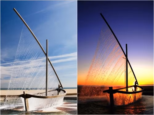 Metalmorphosis là đài phun nước được David Cerny, nhà điêu khắc Czech tạo nên, đặt tại Công viên Công nghệ Whitehall ở Charlotte, North Carolina, Mỹ. Tác phẩm điêu khắc này nặng 14 tấn, được làm từ các lớp thép không rỉ lớn xoay 360 độ. Ảnh: Rick_28105. David Barber và Bill Burgess đã thiết kế đài phun nước Julie Penrose, đặt ở công viên Beautiful, Colorado, Mỹ vào năm 2007. Hình dáng của đài phun nước tượng trưng cho sự tuần hoàn của nước giữa bầu khí quyển và trái đất. Ảnh: Soothingwalls.com. Nằm ở Playa de la Malvarrosa, Valencia, Tây Ban Nha, Water Boat Fountain là một tác phẩm nghệ thuật ấn tượng. Nước từ những lỗ nhỏ trên một khung thép chảy xuống tạo thành hình một thuyền giương buồm lướt trên sóng. Đây là một điểm đến thu hút du khách ở Tây Ban Nha. Hiệu ứng từ ánh sáng mặt trời khiến “chiếc thuyền” trở nên đẹp mắt. Ảnh: Vokrugsveta.ru. Đây là đài phun nước Divers nằm ở trung tâm thương mại Dubai Mall ở Các tiểu vương quốc Ả Rập thống nhất. Ảnh: Fansshare.com. Montjuïc là đài phun nước ở Tây Ban Nha. Được 3.000 công nhân xây dựng phục vụ triển lãm quốc tế Barcelona năm 1929. Đây là nơi trình diễn các bản nhạc phim, Opera kết hợp ánh sáng vào cuối mỗi tuần. Ảnh: Pedro Galisteo. Đài phun nước hình dáng một vòi nước này nằm trên đảo Menorca của Tây Ban Nha. Đường ống dẫn nước được che giấu ngay bên trong dòng nước nước, tạo ấn tượng là vòi nước đang nổi trong không trung. Ảnh: Livejournal.com. Đài phun nước Swarovski nằm trong khuôn viên bảo tàng Innsbruck ở Áo. Đài phun nước có hình một đầu người phủ cỏ xanh, do nghệ sĩ người Áo Andre Heller thiết kế. Ảnh: Amazingplacesonearth.com. Đài Thịnh vượng nằm bên ngoài trung tâm mua sắm Suntec City, Singapore, được ghi danh vào sách Kỷ lục thế giới năm 1998 là đài phun nước lớn nhất thế giới, diện tích 1.683 m2 và cao 13 m. Ảnh: Gooodvoyage. Đài phun nước Charybdis ở Anh được nhà điêu khắc nước William Pye tạo ra vào năm 2000. Đài phun nước được bao bọc trong một ống trụ lớn bằng nhựa acrylic trong suốt. Cứ 15 phút, một xoáy nước sẽ được hình thành ở trung tâm của đài phun. Cầu thang hai bên cho phép du khách nhìn thẳng vào dòng nước xoáy. Ảnh: Reynoldspolymer.com. Đài phun nước Dubai (UAE) nằm trên một hồ nước rộng 12 ha, gồm năm vòng tròn có khả năng phun tia nước cao bằng tòa nhà 50 tầng. Đài phun được trang bị 6.600 đèn Led và 25 máy chiếu màu, cho phép các vòi nước hiển thị hình ảnh khác nhau. Các chùm ánh sáng của đài phun nước có thể nhìn thấy từ cách đó vài chục km, khiến nó trở thành điểm sáng nhất trong khu vực Trung Đông. Ảnh: Lillian Rodriguez. Stravinsky là một đài phun nước công cộng với mười sáu tác phẩm điêu khắc, có thể di chuyển và phun nước. Nhà điêu khắc Jean Tinguely và Niki de Saint Phalle đã tạo ra tác phẩm này vào năm 1983. Đài phun nằm ở Paris, Pháp. Ảnh: Fromthegrapevine.com. Moonpoon Banpo của Hàn Quốc được coi là đài phun nước trên cầu dài nhất thế giới, sử dụng 10.000 đèn Led và 380 tia nước chạy dọc theo cả hai cạnh của cây cầu dài 1.404 m. Nước được lấy trực tiếp từ sông Hàn và các đài phun nước bắn lên đến 43 m theo chiều ngang. Chúng cũng có thể được lập trình để di chuyển theo thời gian và âm nhạc. Ảnh: Emlii.com. Đài phun nước Bellagio được đặt ngay trước sòng bạc Las Vegas, với chi phí xây dựng 40 triệu USD, bao gồm 1.200 đầu phun, 8.000 m đường ống và 4.500 đèn chiếu sáng. Tia nước có thể bắn lên đến độ cao của tòa nhà 24 tầng. Mỗi ngày, một nhóm 30 kỹ sư làm công việc bảo trì cho đài phun nước này. Ảnh: Ritani. Đài phun nước hình chữ nhật này nằm bên trong toà nhà South Gate của khu phức hợp Osaka City Station, Nhật Bản. Các tia nước được lập trình, phun nước hiển thị thời gian, các hoa văn nghệ thuật, văn bản. Ảnh: MrJolino01/Youtube.