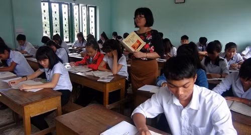 Một giờ học của học sinh Trường Phổ thông dân tộc nội trú tỉnh Phú Yên.