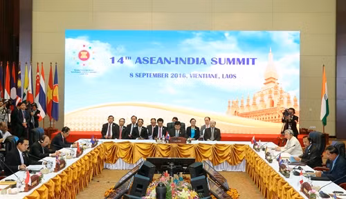 Quang cảnh Hội nghị Cấp cao ASEAN - Ấn Độ lần thứ 14. Ảnh: Thống Nhất-TTXVN