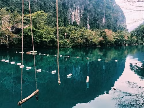 Suối nước Moọc - chốn "thiên đường" tuyệt đẹp ở Quảng Bình ảnh 5