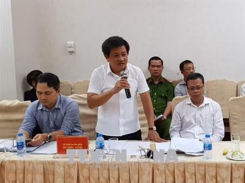 Các đại biểu phát biểu tại buổi tổng kết. Ảnh: Thành Chung – TTXVN