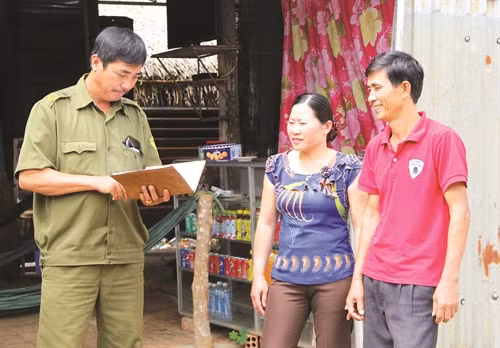 Công an xã thường xuyên bám sát cơ sở