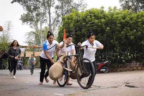 Các đội thi rất nỗ lực giành kết quả tốt nhất. Ảnh: Văn Dũng/TTXVN