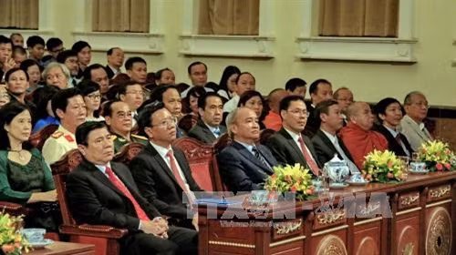 Các đại biểu dự lễ kỷ niệm. Ảnh: Thế Anh-TTXVN