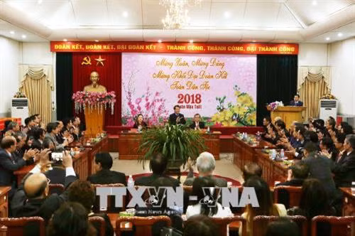 Toàn cảnh buổi tiếp. Ảnh: Nguyễn Dân -TTXVN.