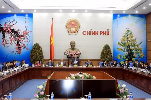 Hội nghị tổng kết tình hình Tết Nguyên đán Bính Thân 2016 và triển khai nhiệm vụ trọng tâm sau Tết. Ảnh: TTXVN