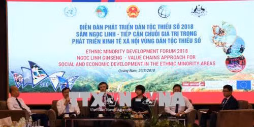 Các đại biểu thảo luận tại diễn đàn. Ảnh Trần Tĩnh - TTXVN