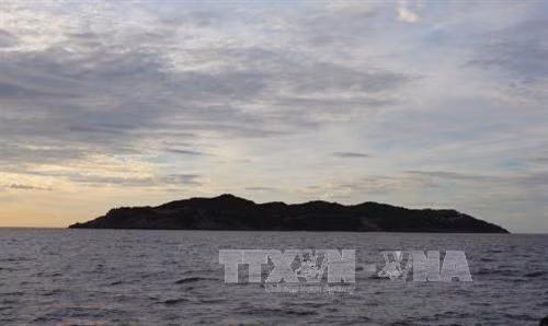 Phong cảnh đảo Cù Lao Xanh. Ảnh: Ly Kha – TTXVN.