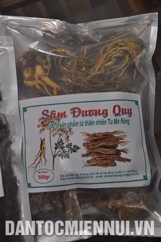 Các sản phẩm dược liệu mang thương hiệu Tu Mơ Rông. Ảnh: Văn Phương