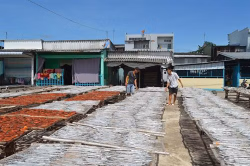 Làng nghề chế biến khô cá biển ở Sông Đốc ảnh 1