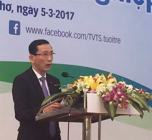 Ông Võ Thành Thống, Chủ tịch UBND Cần Thơ phát biểu tại Ngày hội. Ảnh: Hồng Giang – TTXVN