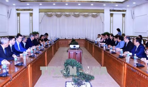 Quang cảnh buổi tiếp. Ảnh: Xuân Khu - TTXVN