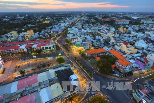 Thành phố Bạc Liêu đang trên đà phát triển, phấn đấu trở thành một thành phố du lịch đẹp và thân thiện vùng Đồng bằng sông Cửu Long. Ảnh: Trọng Đạt - TTXVN