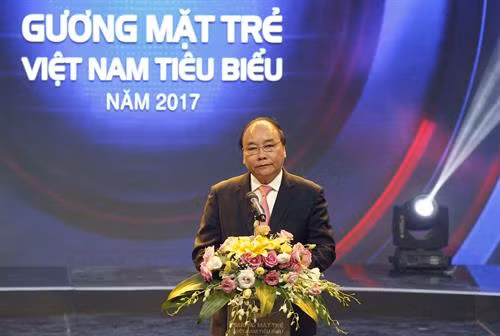 Thủ tướng Nguyễn Xuân Phúc phát biểu. Ảnh: Văn Điệp – TTXVN