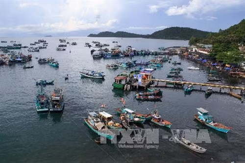 Tàu thuyền cập cảng An Thới, Phú Quốc (Kiên Giang). Ảnh: Duy Khương - TTXVN
