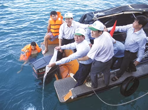 Tỉnh Ninh Thuận tổ chức tổng vệ sinh môi trường bãi biển, thả 260 nghìn con giống thủy hải sản xuống biển để tạo nguồn lợi thủy sản