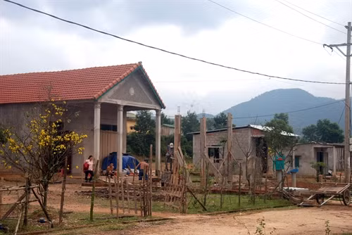 Một góc khu tái định cư mới ở Ba Lòng (Quảng Trị)