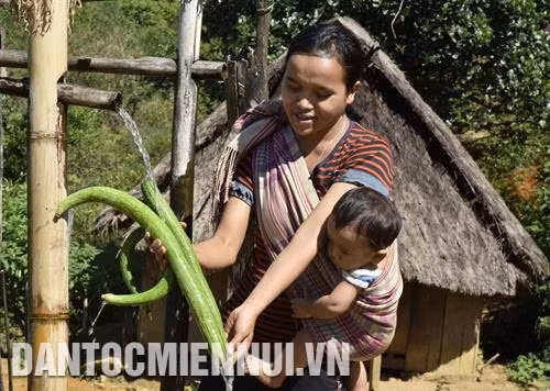 Nguồn nước quý để sinh hoạt hằng ngày. Ảnh: Trần Tấn