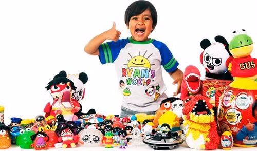Cậu bé Ryan đã trở thành triệu phú từ khi mới 7 tuổi. Ảnh: The Toy Book