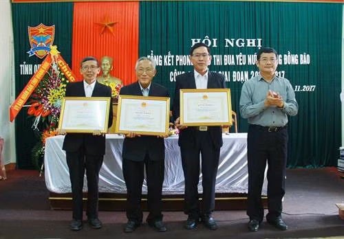 Tổng kết phong trào thi đua yêu nước trong đồng bào Công giáo giai đoạn 2014-2017. Ảnh: Võ Dung-TTXVN