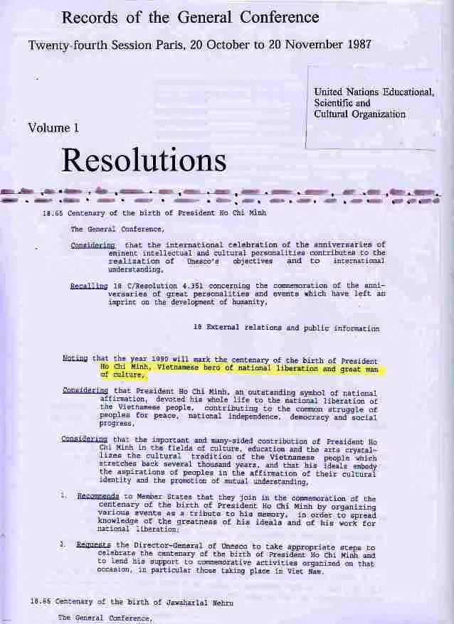 35 năm UNESCO ra Nghị quyết vinh danh Chủ tịch Hồ Chí Minh: “Di sản Người để lại mang tính phổ quát, vượt thời đại và vẹn nguyên tính thời sự” ảnh 1 35 năm UNESCO ra Nghị quyết vinh danh Chủ tịch Hồ Chí Minh: “Di sản Người để lại mang tính phổ quát, vượt thời đại và vẹn nguyên tính thời sự” ảnh 1
